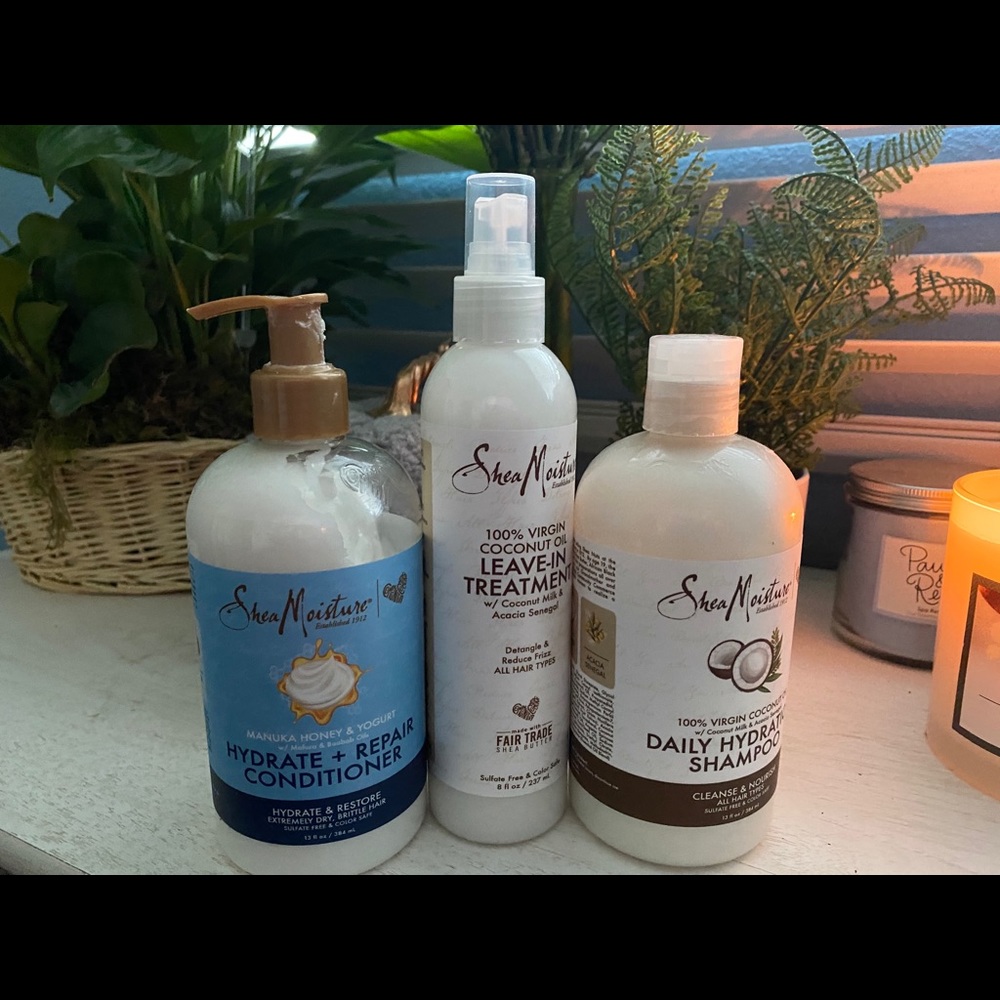 Shea moisture shampoo.